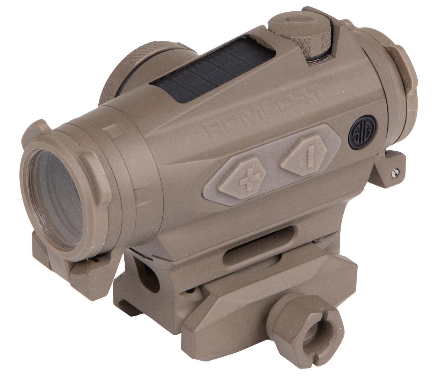 Sig Sauer Romeo4T Electro-Optics Sight, Flat Dark Earth, 1x20mm, 2 MOA Red Dot with 65 MOA Circle 798681585939