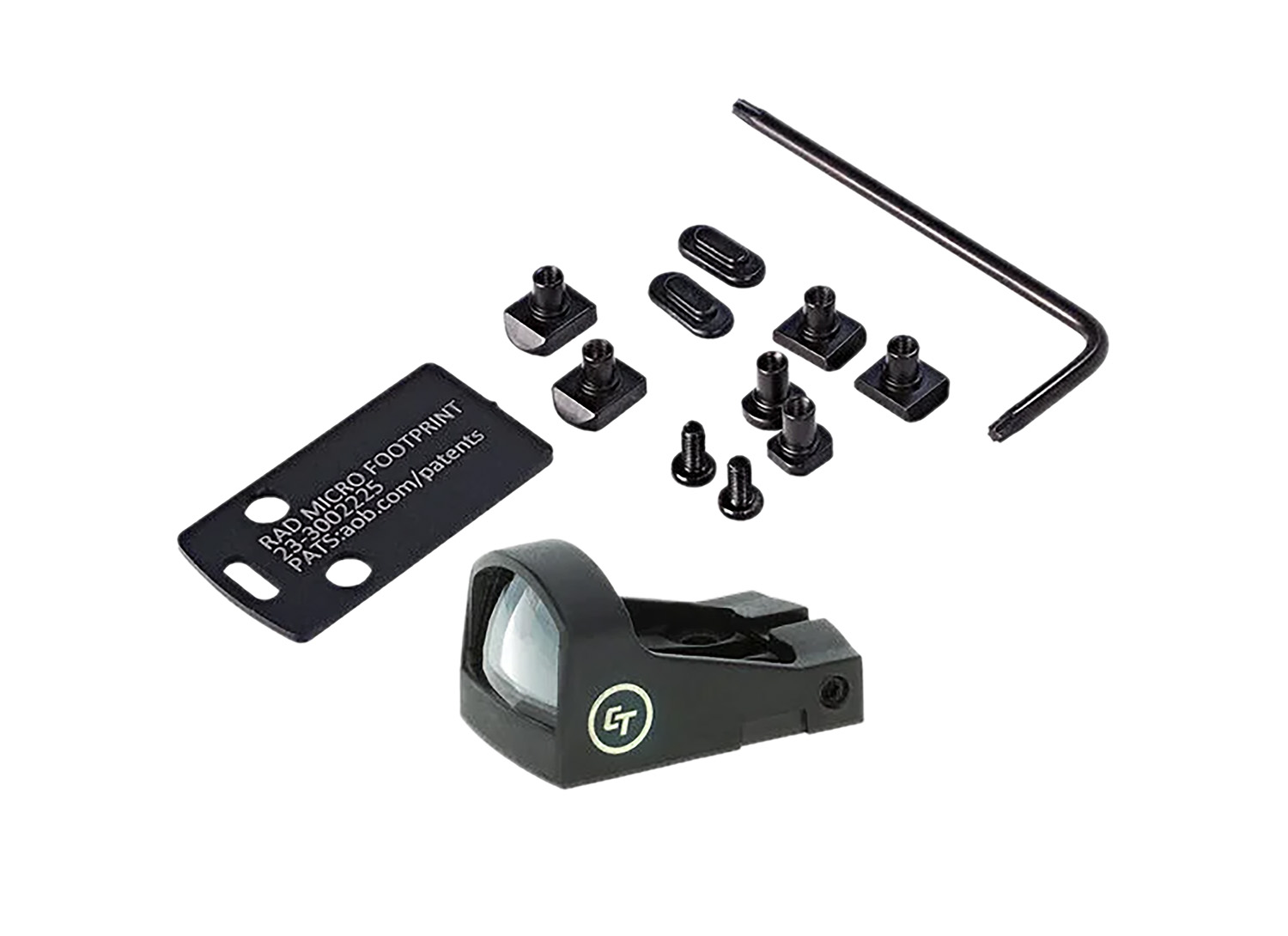 Crimson Trace 0130000201 CTS-1520 Dovetail Mount Combo Kit Matte Black 1x 5 MOA Red Dot Glock/S&W M&P