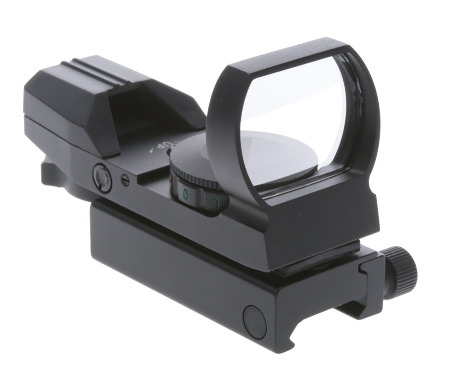 TruGlo TG-8360B Open Dot Sight Black Anodized 1x 34mm 5 MOA Dual Illuminated (Green/Red) Multi Reticle