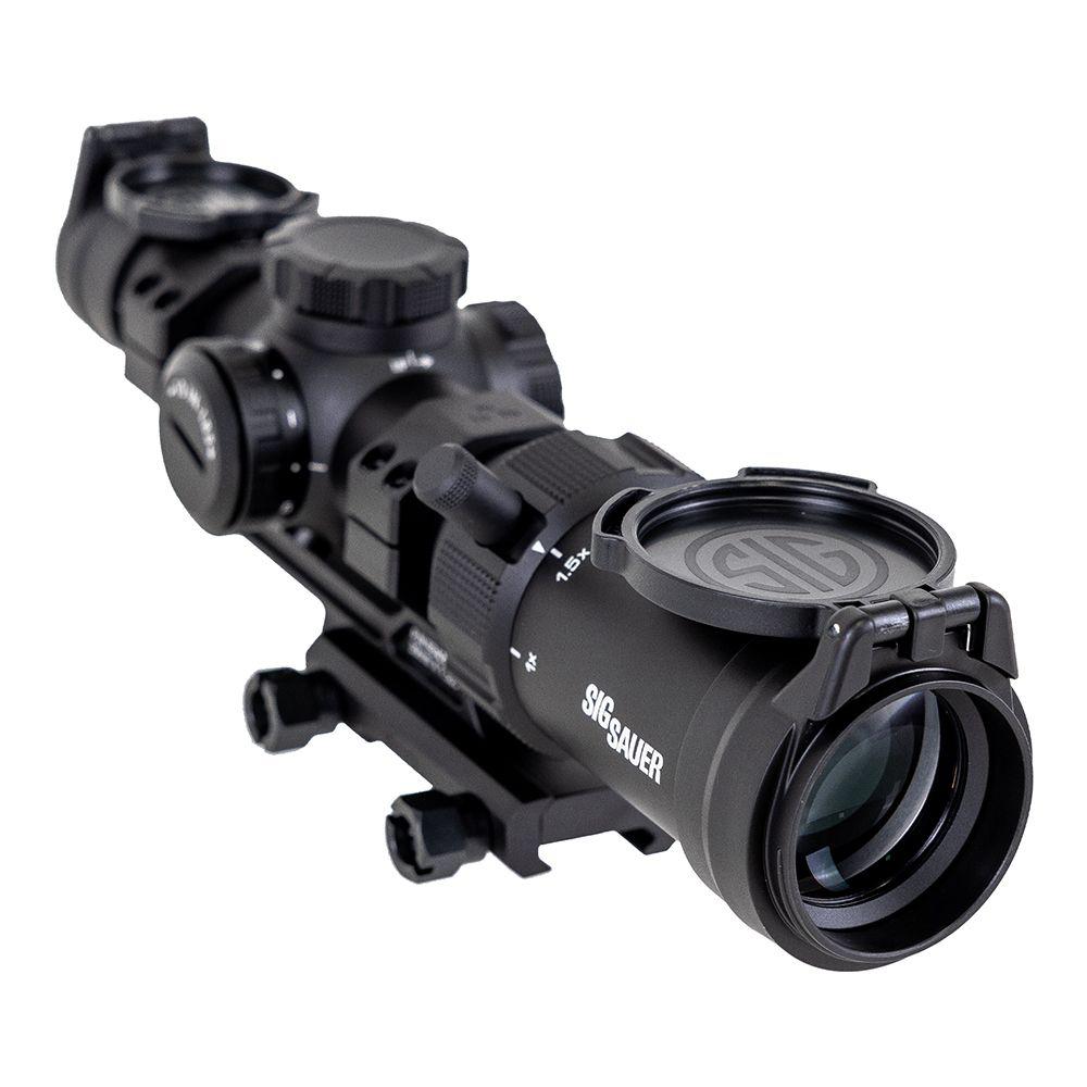 Sig Sauer SPR Rifle Scope 1-4x24mm 30mm SFP Hellfire FL-4 Illum. Black with Mount