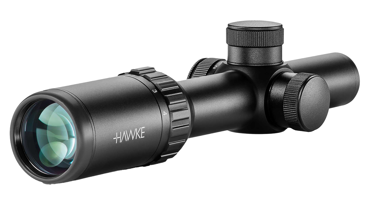 Hawke Sport Optics 14205 Vantage IR Riflescope Black 1-4x20mm 1" Tube Illuminated Red/Green Turkey DOT IR Reticle