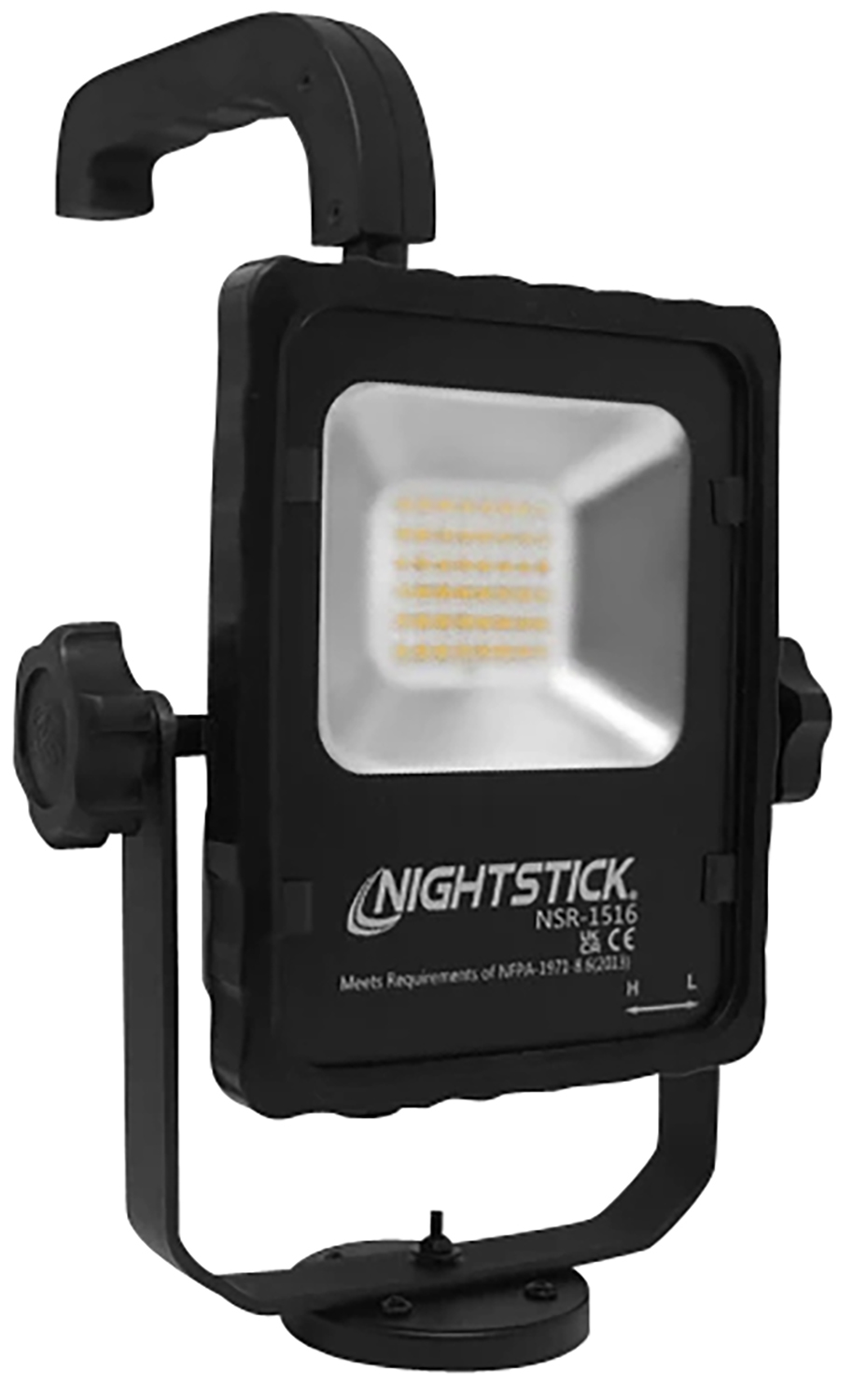 Nightstick NSR1516 Rechargeable LED Scene Light with Magnetic Base Black